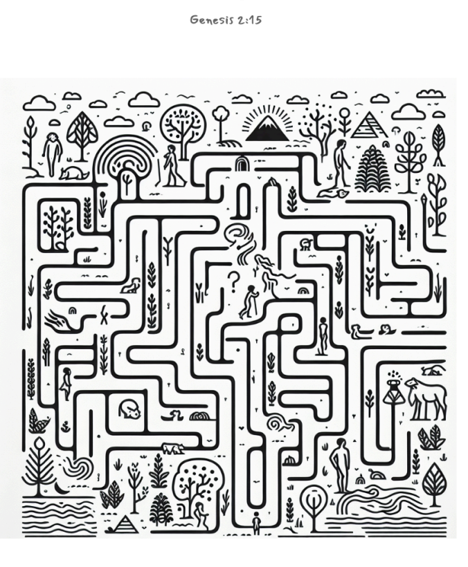 An Earth Day Sermon maze